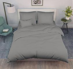 Наволочка 50*70 см, бязь однотонная ГОСТ, на пуговицах (Серый цвет) Наволочка 50*70 см, бязь однотонная ГОСТ, на пуговицах (Серый цвет)