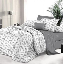 Простыня Евро 240*220 см, сатин "Престиж" (Вдохновение (компаньон))