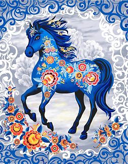 Полотенце 50*60 см вафельное (Живописный конь) Полотенце 50*60 см вафельное (Живописный конь)