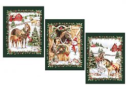 Комплект полотенец 48*60 см, 3 шт., рогожка (Волшебный Новый год) Комплект полотенец 48*60 см, 3 шт., рогожка (Волшебный Новый год)