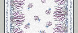 Рушник 50*150 см, рогожка, хлопок 100 % (Лаванда, вид 1)
