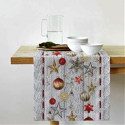 Дорожка для сервировки 50*150 см, хлопок 100% (Новогодняя звезда) Дорожка для сервировки 50*150 см, хлопок 100% (Новогодняя звезда)