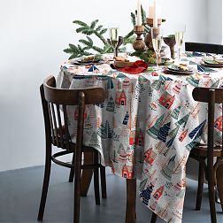Скатерть 150*250 см, рогожка (Merri Christmas)