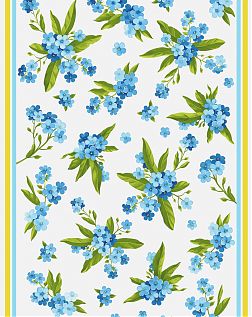 Полотенце 50*70 вафельное (Незабудки)