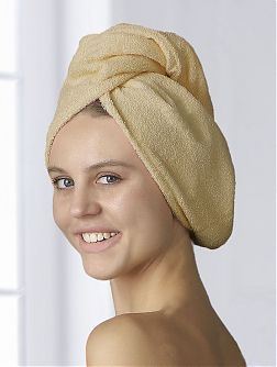 Чалма женская, 100% хлопок (Бежевый)