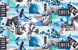 Полотенце вафельное пляжное 80*150 см (Серфинг)