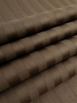 Простыня Евро 260*240 см, сатин-страйп (Горький шоколад)