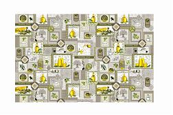 Скатерть 100*150 см, вафельная ткань (Оливки)