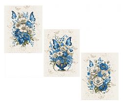 Комплект полотенец 48*60 см, 3 шт., рогожка (Патрисия)