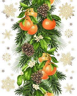 Полотенце 50*70 вафельное (Мандариновый коктель)