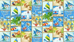 Полотенце вафельное пляжное 80*150 см (Море, бирюзовый)