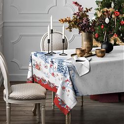 Скатерть 150*250 см, рогожка (Праздник)