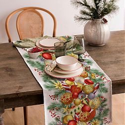 Дорожка для сервировки 50*150 см, хлопок 100% (Золотые игрушки)